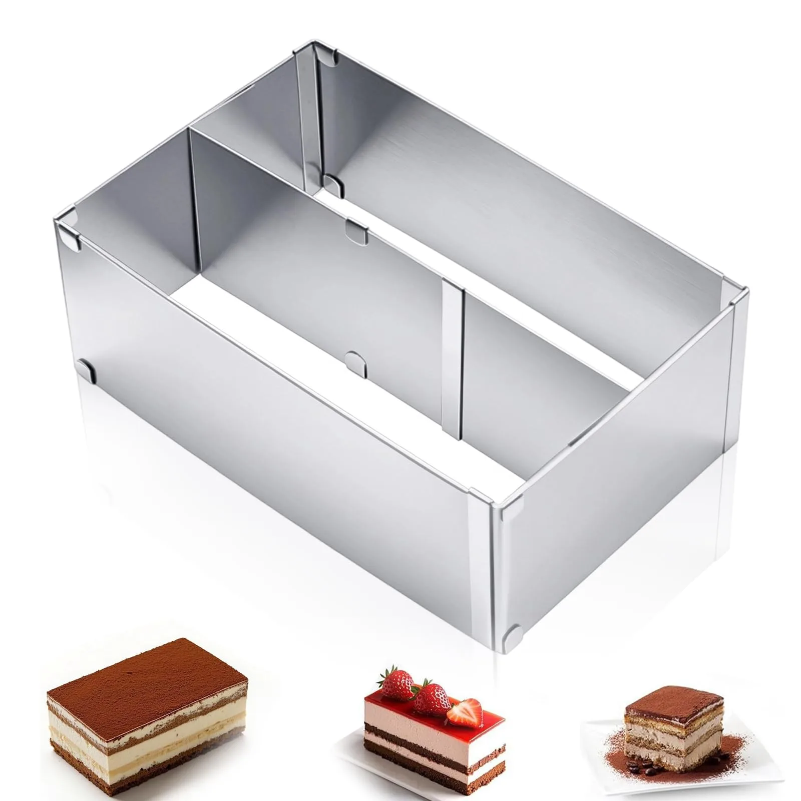 Regulowana rama do pieczenia DHSWNNG 28–53×18–32×10 cm