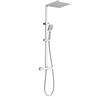 Bevankly termostatyczny zestaw prysznicowy 30 × 30 cm chrom