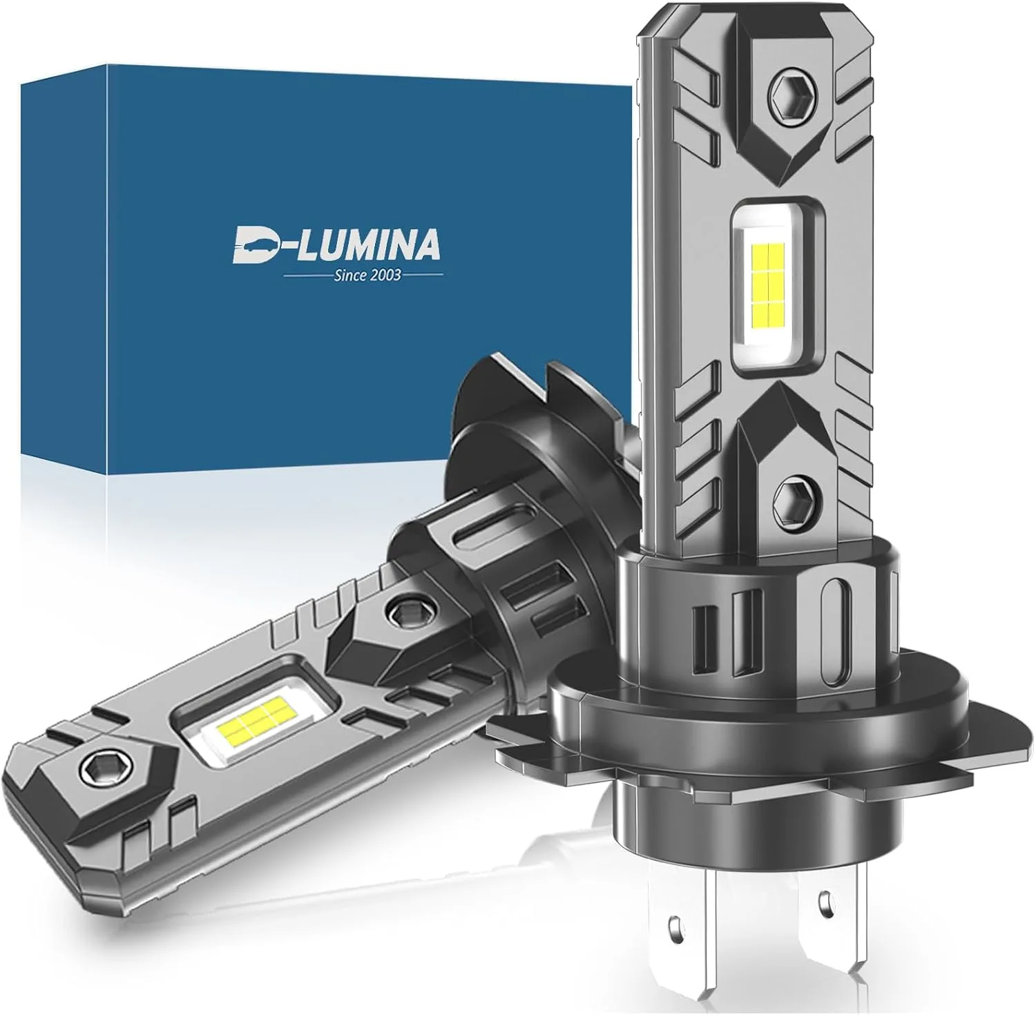 D-Lumina żarówki LED H7 Canbus 100 W 16000 lm 6500 K 2 szt.