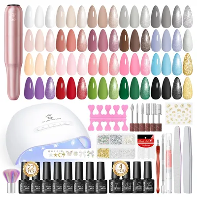 Zestaw laków UV z lampą PEACECOLOR LFXDE15152 Set 22