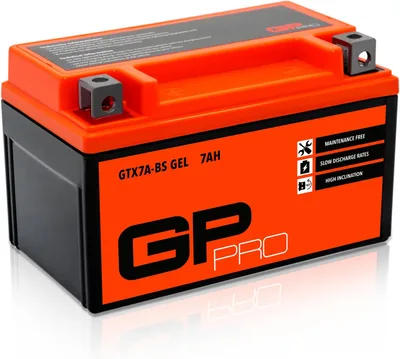 Bateria żelowa motocyklowa GP-PRO GTX7A-BS 12 V 7 Ah