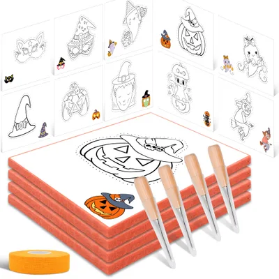 qianduoduo Halloween zestaw do pricking dla dzieci 3+