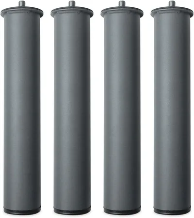 Metalowe nogi do łóżka Homey 27 cm szare 4 sztuki z gwintem spLc46M9LoM