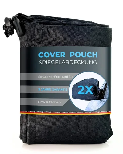 Zimowe osłony lusterek PLANGER P-MC2 36×40 cm czarne, para