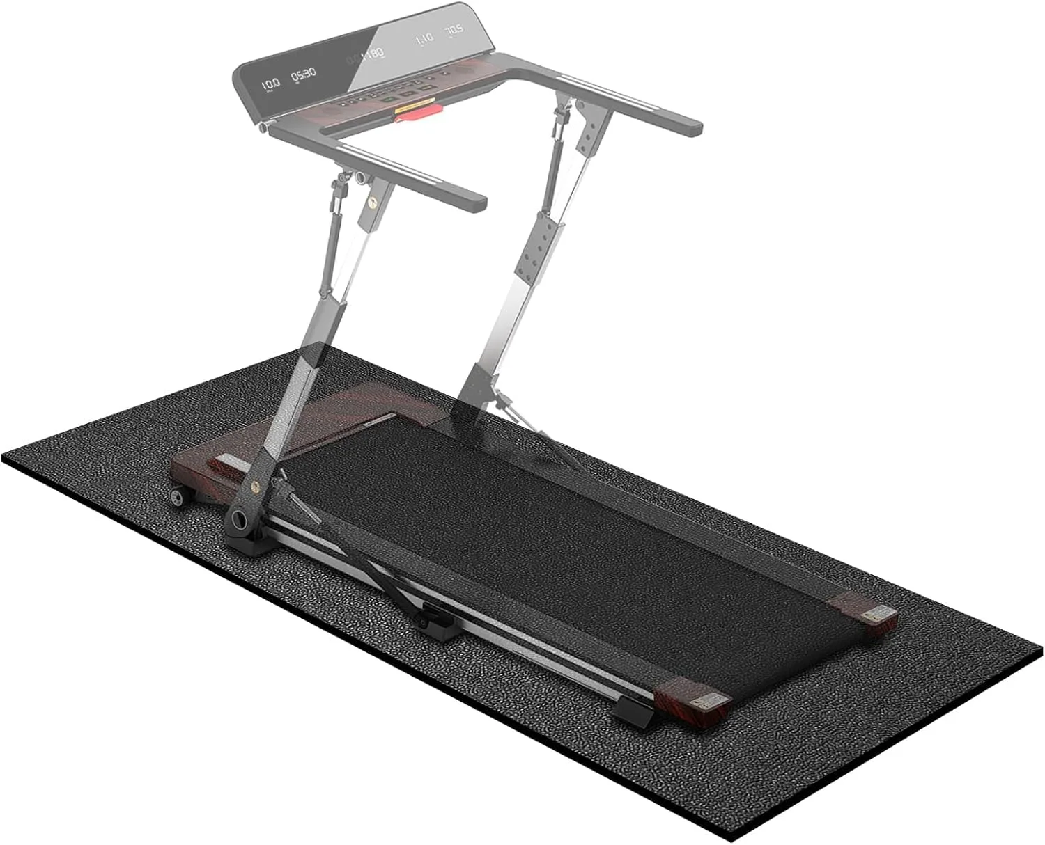 Podkład ochronny pod sprzęt fitness MAXVINI 140×65 cm 6 mm czarny