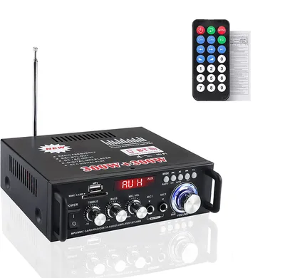 Stereo wzmacniacz AWKAQUN 298A Bluetooth 5.0 USB SD FM