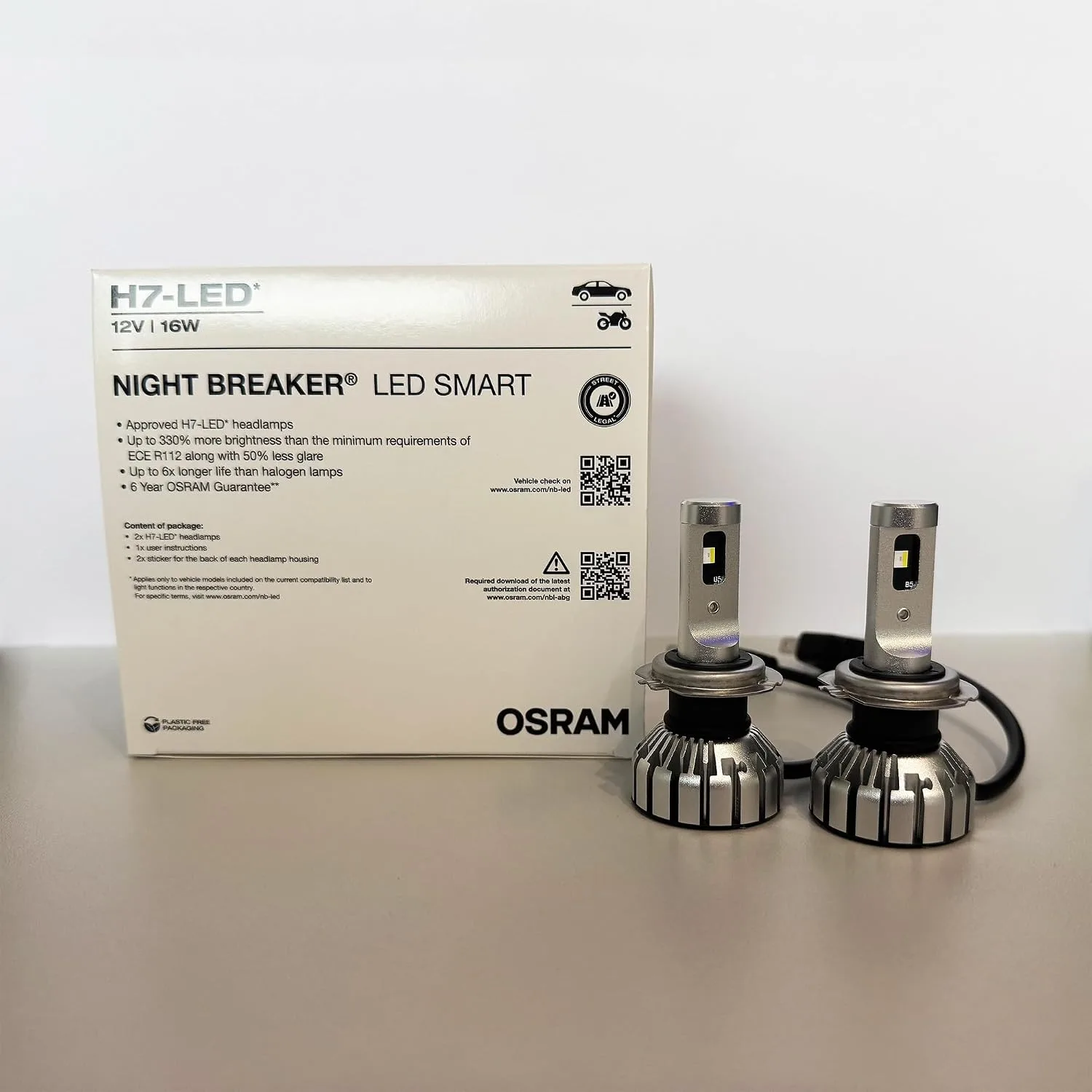 LED żarówki H7 OSRAM Night Breaker LED Smart 64210DWNBSM 2 szt.