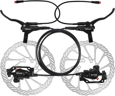 Hamulce hydrauliczne tarczowe do roweru elektrycznego AEYINO 1100/1800 mm, dwutłoczkowe, 2-pin,