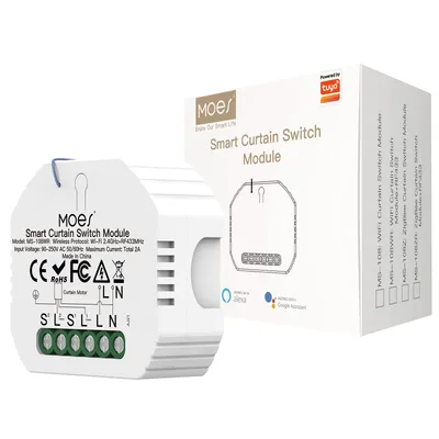 MOES MS-108WR moduł WiFi RF433 do sterowania roletami