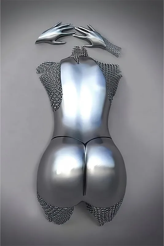 Metalowy obraz 3D przedstawiający romantyczną parę 20 × 30 cm bez ramy