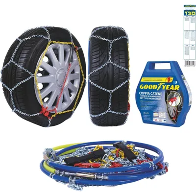 Łańcuchy śniegowe Goodyear G9 77914, rozmiar 130, 9 mm, 2 szt.